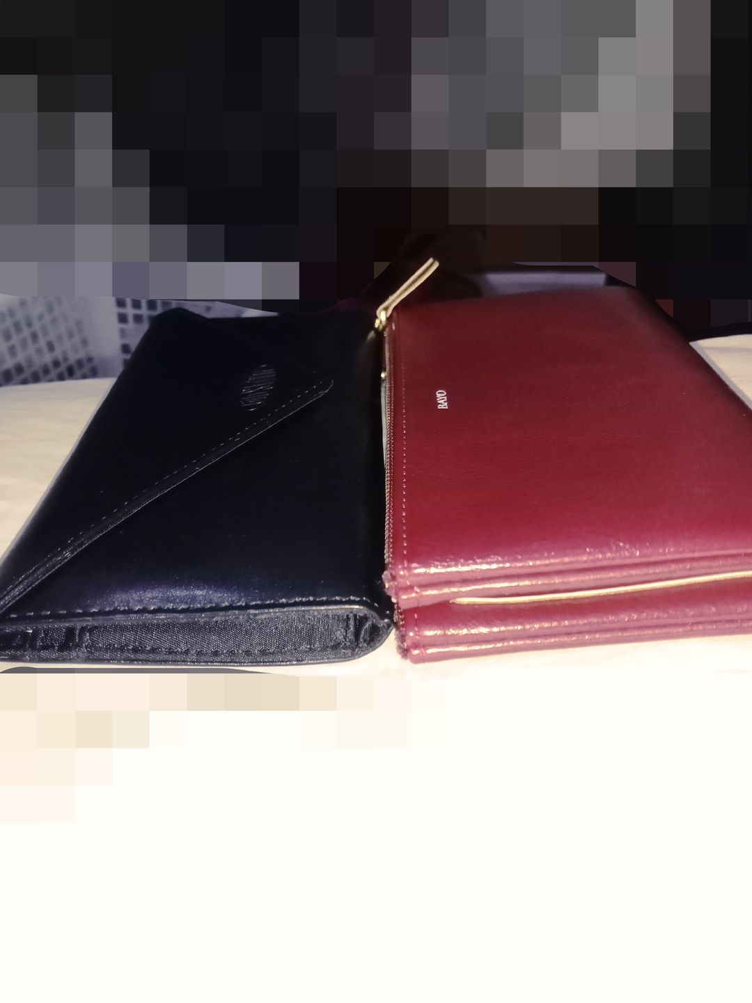 Customer photo review of Leather Slimvelope Black