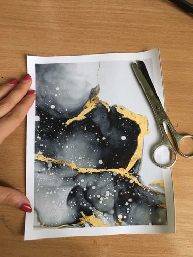 Customer photo review of Kintsugi Canvas Prints