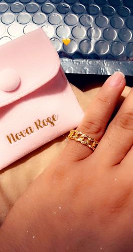 Customer photo review of Icy Cuban ring