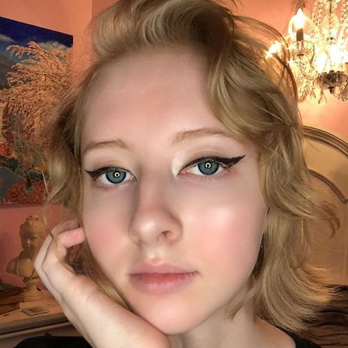 Customer photo review of Icoloured® Egypt Blue Colored Contact Lenses