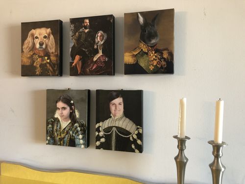 Customer photo review of The Pearled Lady - Custom Canvas