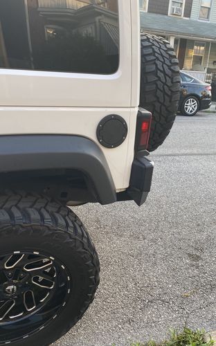 Customer photo review of Black Gas Fuel Tank Cover for 11-18 Jeep Wrangler JK/ JKU