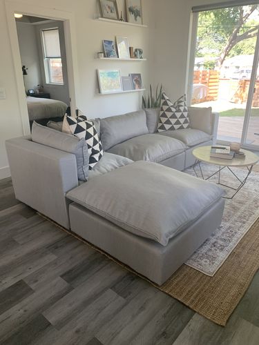 Customer photo review of The Rug Collective­™ Distressed Vintage Cezanne Blush Area Rug