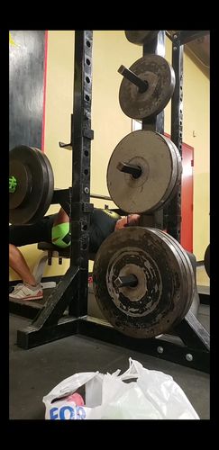 Customer photo review of Personal Record Heavy Duty Premium Elbow Wraps PR903 - Neon