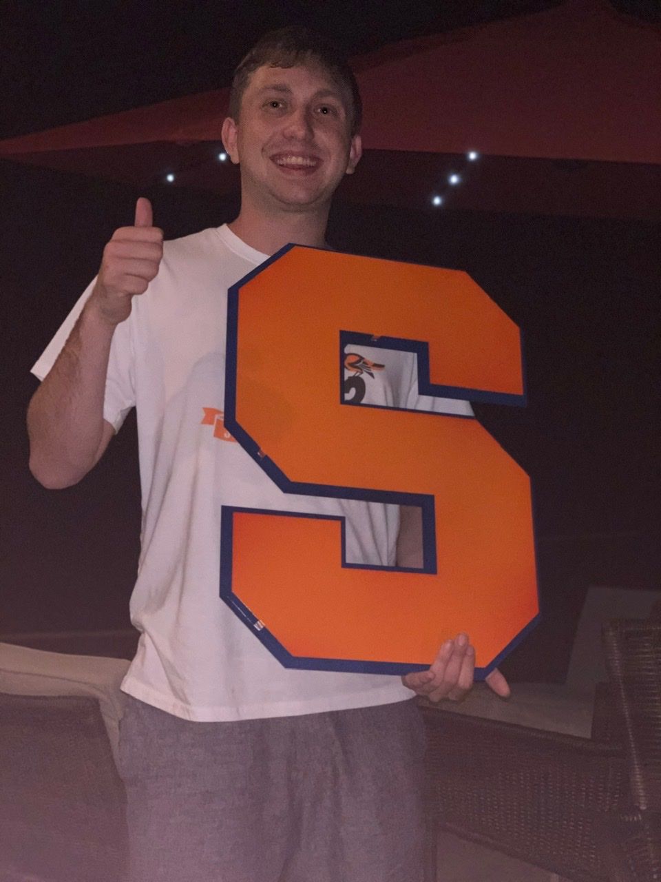 Customer photo review of Syracuse University "S" 3D Artwork
