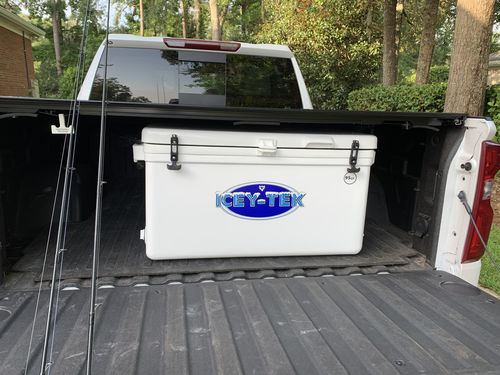 Customer photo review of ICEY-TEK Classic 95 Quart Roto-Molded Long Box Coolers