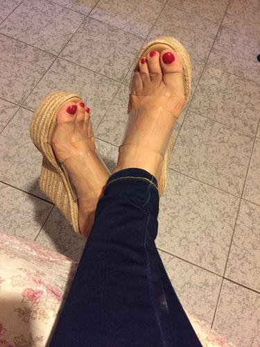 Customer photo review of Plataforma Miriam Transparente