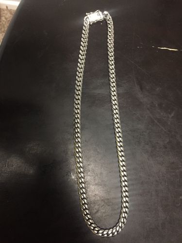 Customer photo review of 8mm Iced Clasp Stainless Steel Premium Cuban Chain