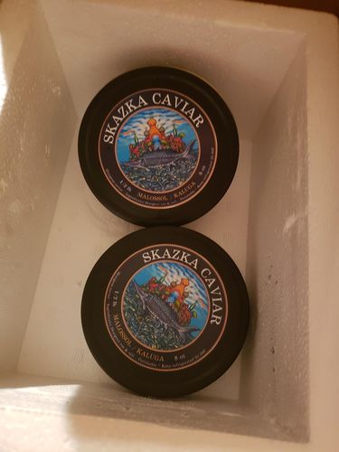 Customer photo review of Kaluga Sturgeon Caviar - (River Beluga)