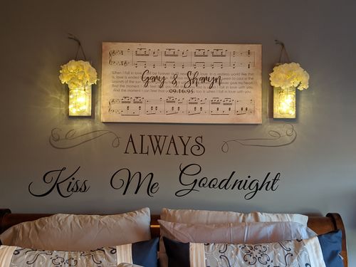 Customer photo review of Custom Couple Music Premium Canvas - Ready to Hang