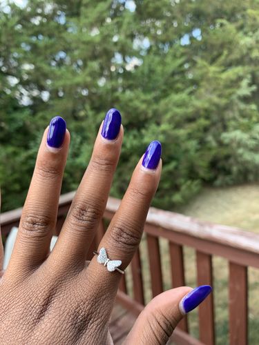 Customer photo review of Mini mariposa ring