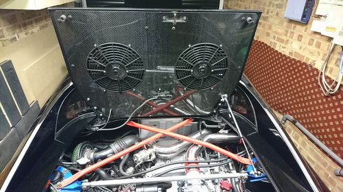 Customer photo review of Engine Lid Dual Fan Shroud (Mirror Finish/Carbon Fiber/Raw Aluminum)