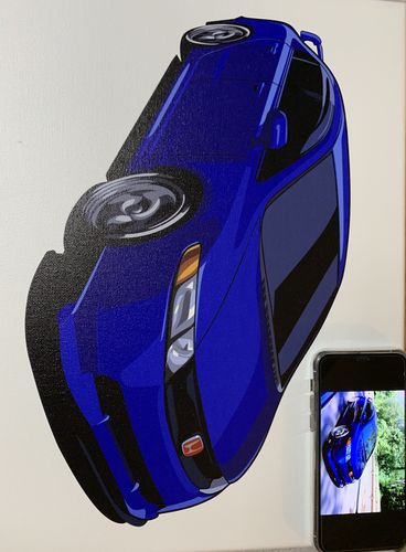 Customer photo review of Custom Car Portrait