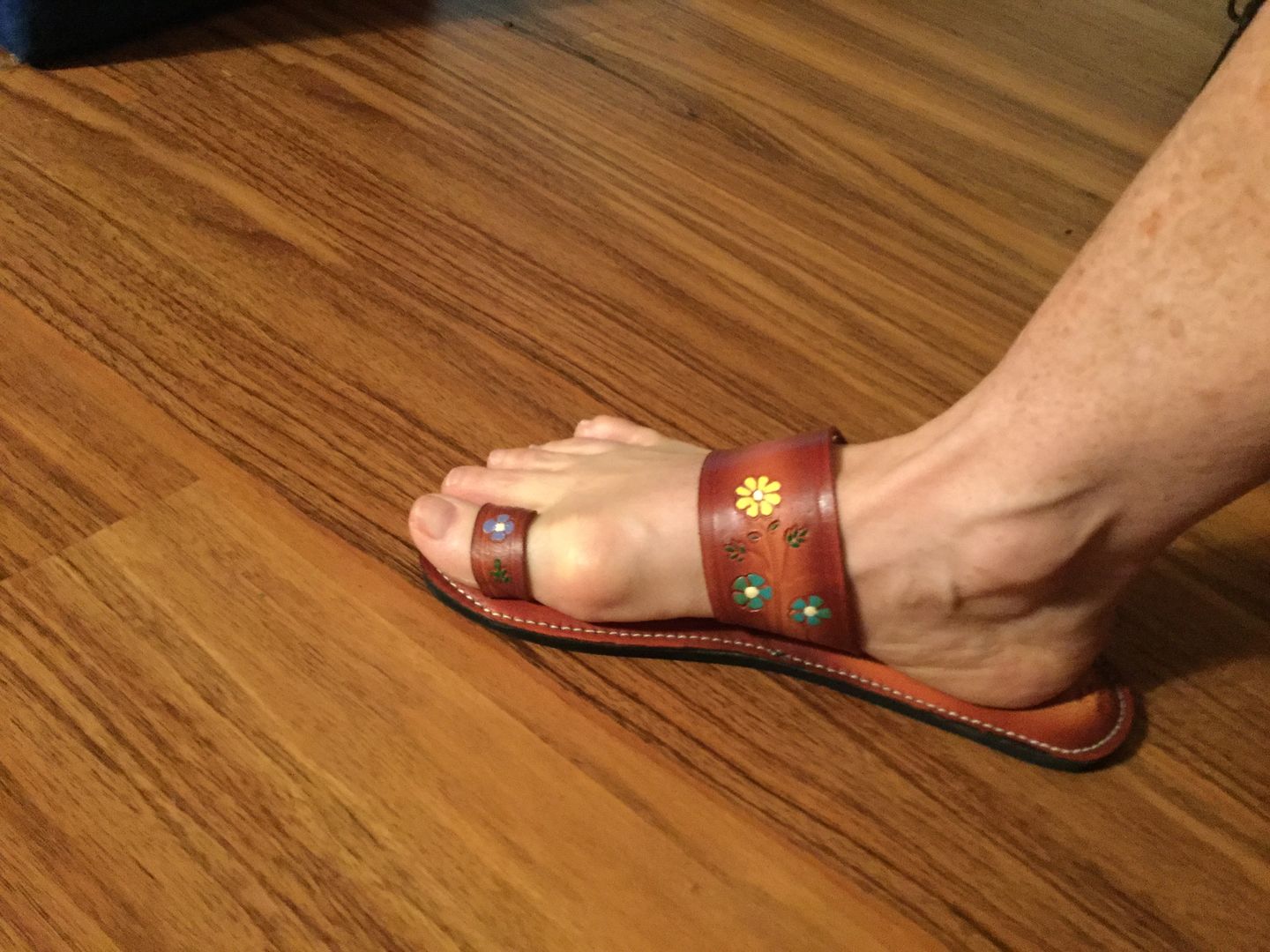 Customer photo review of Boho Flower Power Sandals