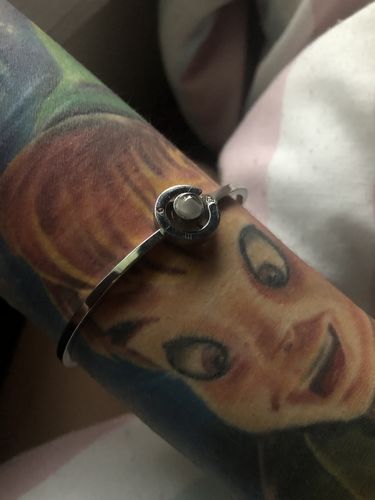 Customer photo review of 100 Languages I Love You Bangle Bracelet