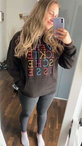 Customer photo review of Verf ickte sche isse - Words on Shirts  - Unisex Kapuzenpullover Hoodie