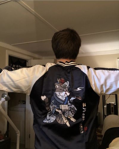 Customer photo review of Bossy Cat Sukajan Souvenir Jacket