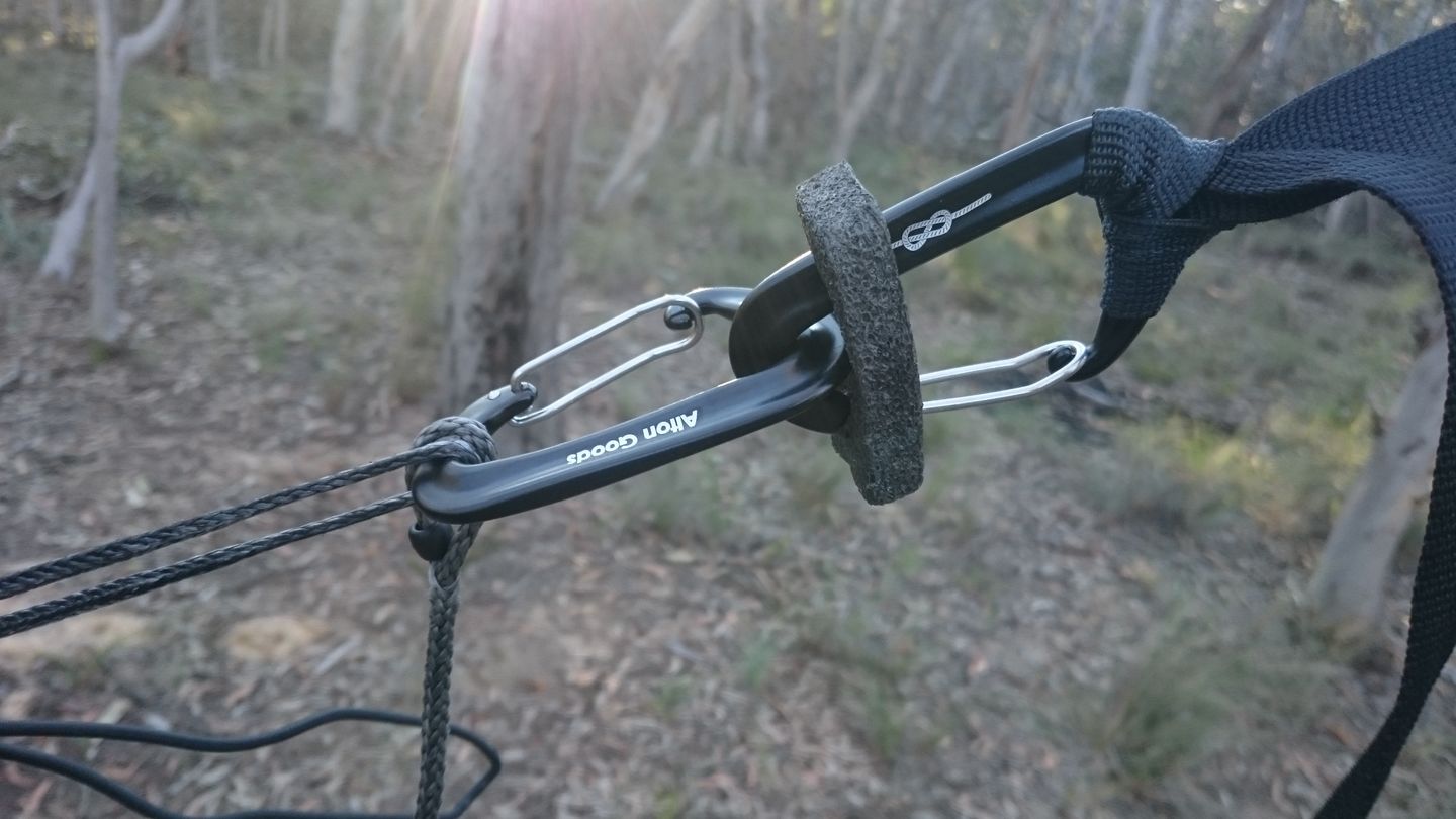 Customer photo review of Ultralight Aluminium Carabiner (12kn)