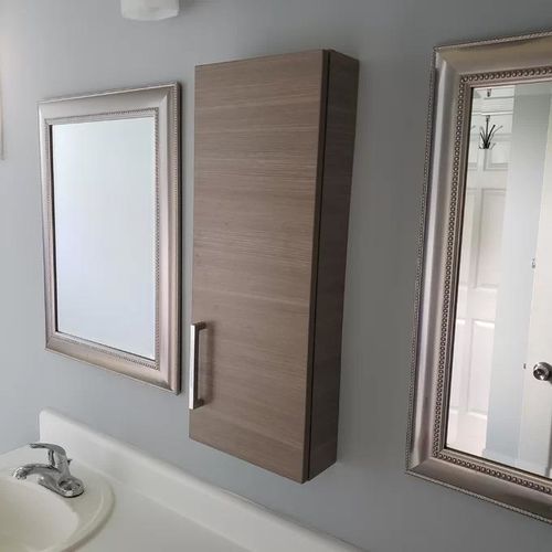 Customer photo review of Cela Wall Mounted Cabinet
