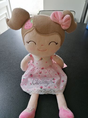 Customer photo review of Personalized Leyadoll (Strawberry) with Gift Bag