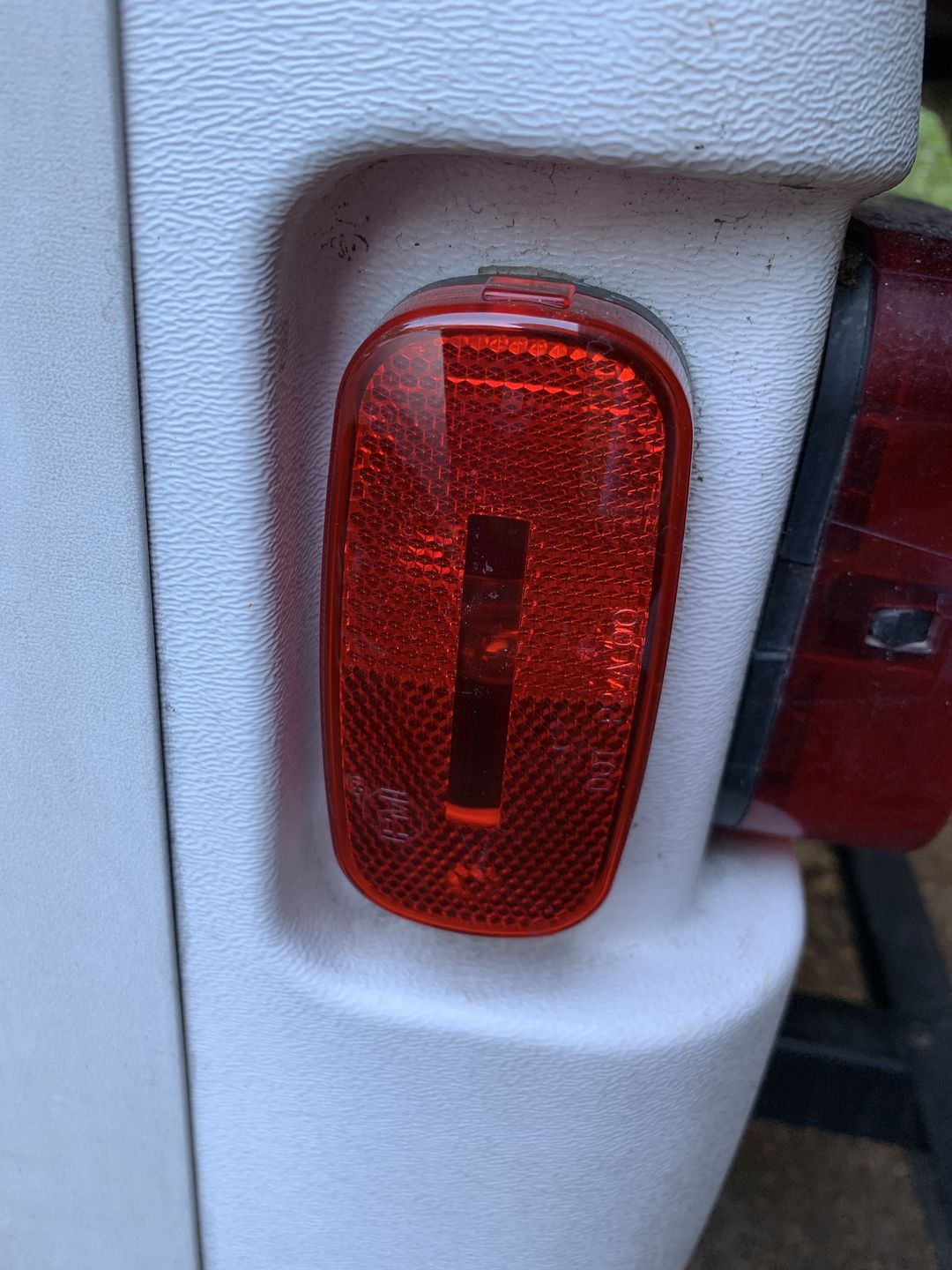 Customer photo review of Original Coleman Fleetwood Red Marker Lamp Lens