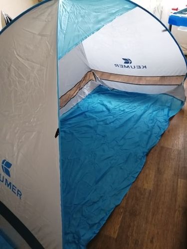 Customer photo review of The Pop Up Beach Tent