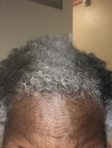 Customer photo review of Curly Hair Wash and Go System with Organic Argan Oil for Softening Hair with Lemon Creme Fragrance (Step 1 - 4)