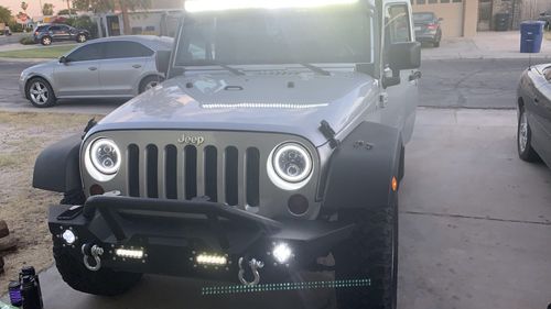 Customer photo review of HD Front Bumper w/ LED Lights for 07-18 Jeep Wrangler JK/ JKU