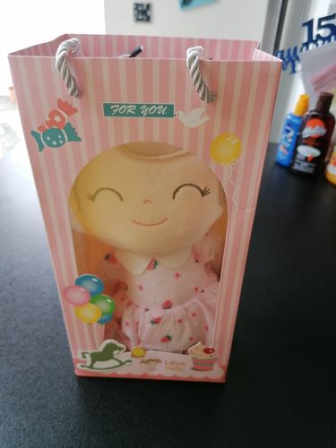 Customer photo review of Personalized Leyadoll (Strawberry) with Gift Bag - 2 Skin Tones