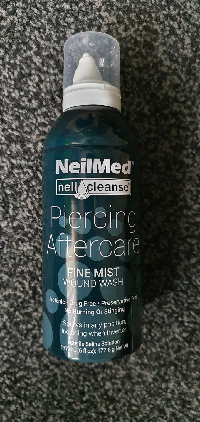 Customer photo review of NeilMed Sterile Saline Piercing Aftercare