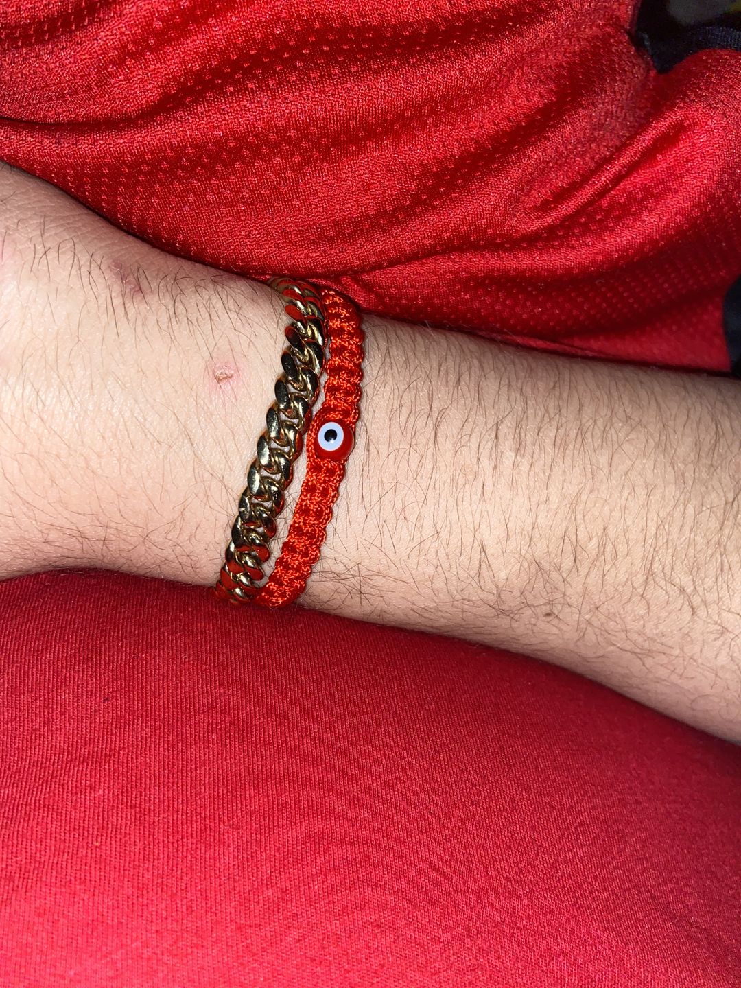 Customer photo review of 8mm Gold Premium Miami Cuban Bracelet