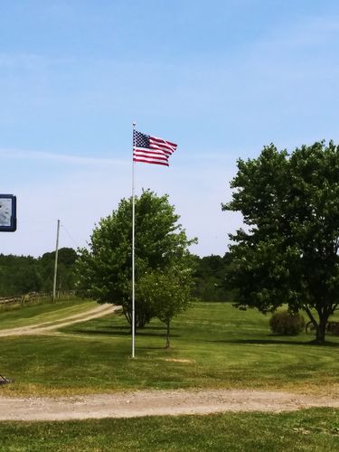 Customer photo review of Liberty Telescoping Flagpole with Optional Solar Light