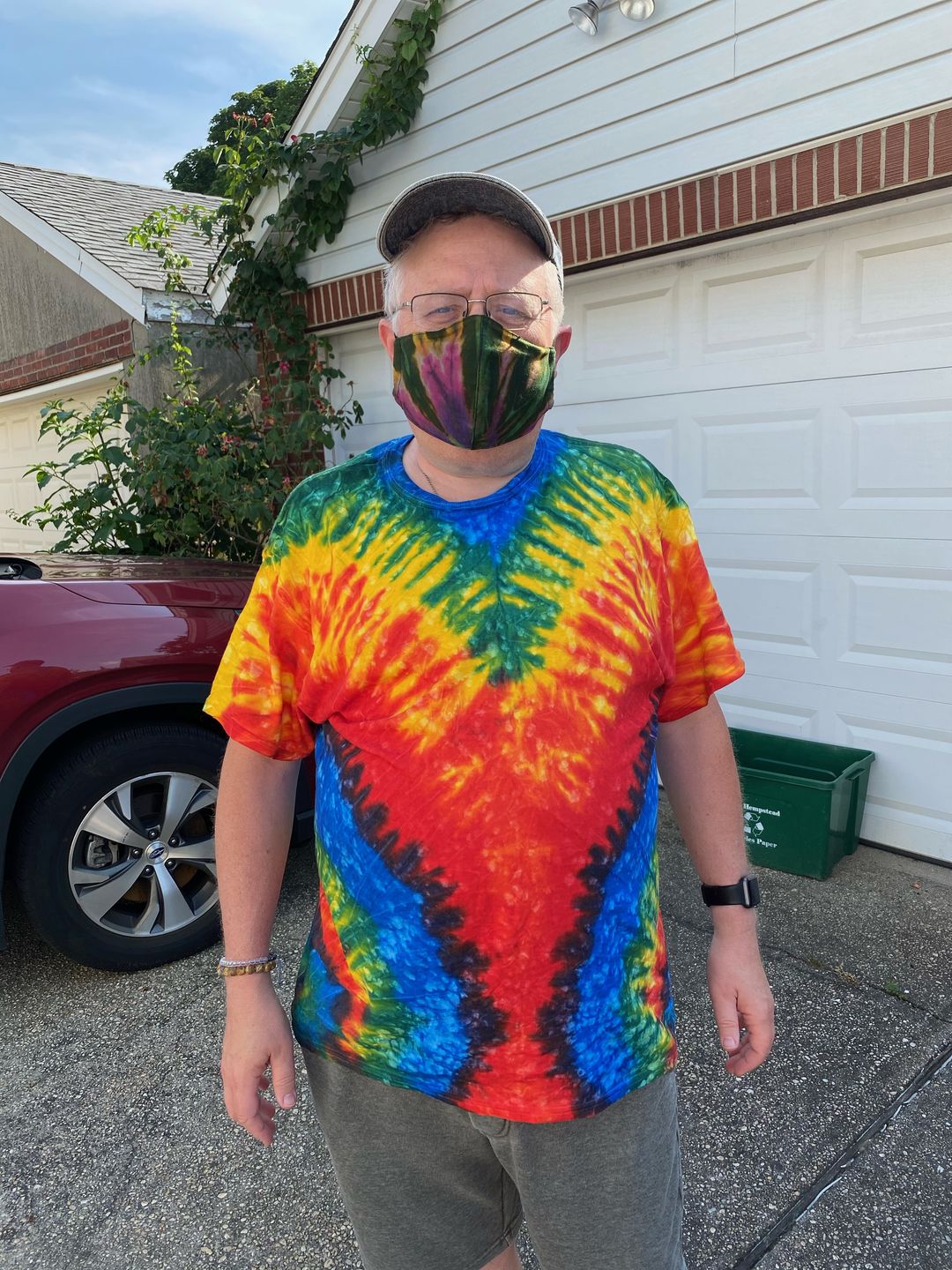 Customer photo review of Woodstock Tie Dye T Shirt