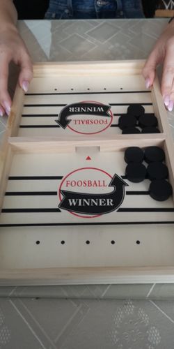 Customer photo review of Sling Puck - Fast Table Hockey Game