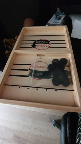 Customer photo review of Sling Puck - Fast Table Hockey Game