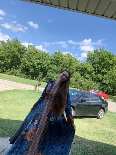 Customer photo review of Morocco Kaftan Dress