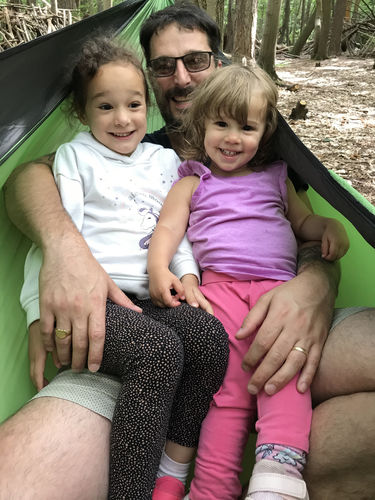 Customer photo review of *PRE-SALE* Forrest Green - Recycled Double Hammock with Straps