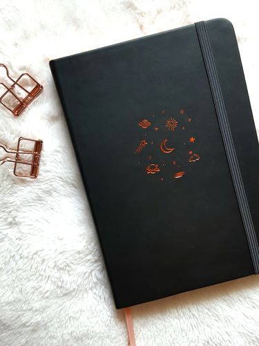 Customer photo review of Tsuki 'Night time' Limited Edition Bullet Journal ☾