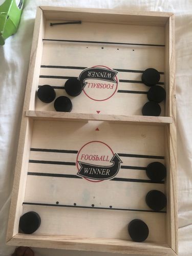 Customer photo review of Sling Puck - Fast Table Hockey Game