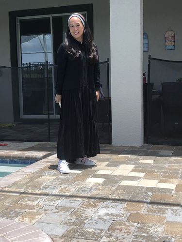 Customer photo review of FLOUNCE MAXI-BLACK