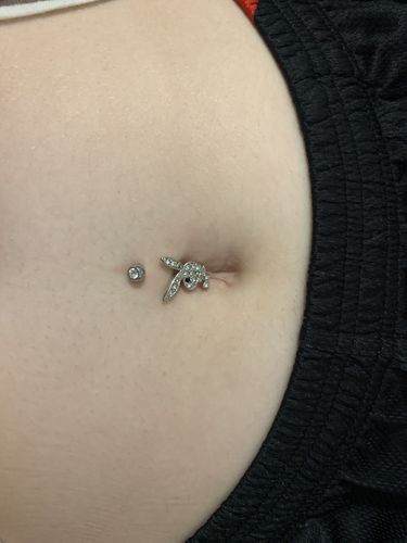 Customer photo review of Official ©Playboy Classics Belly Rings
