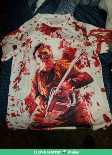 Customer photo review of Leatherface 3D All Over Printed Shirts For Men and Women 153