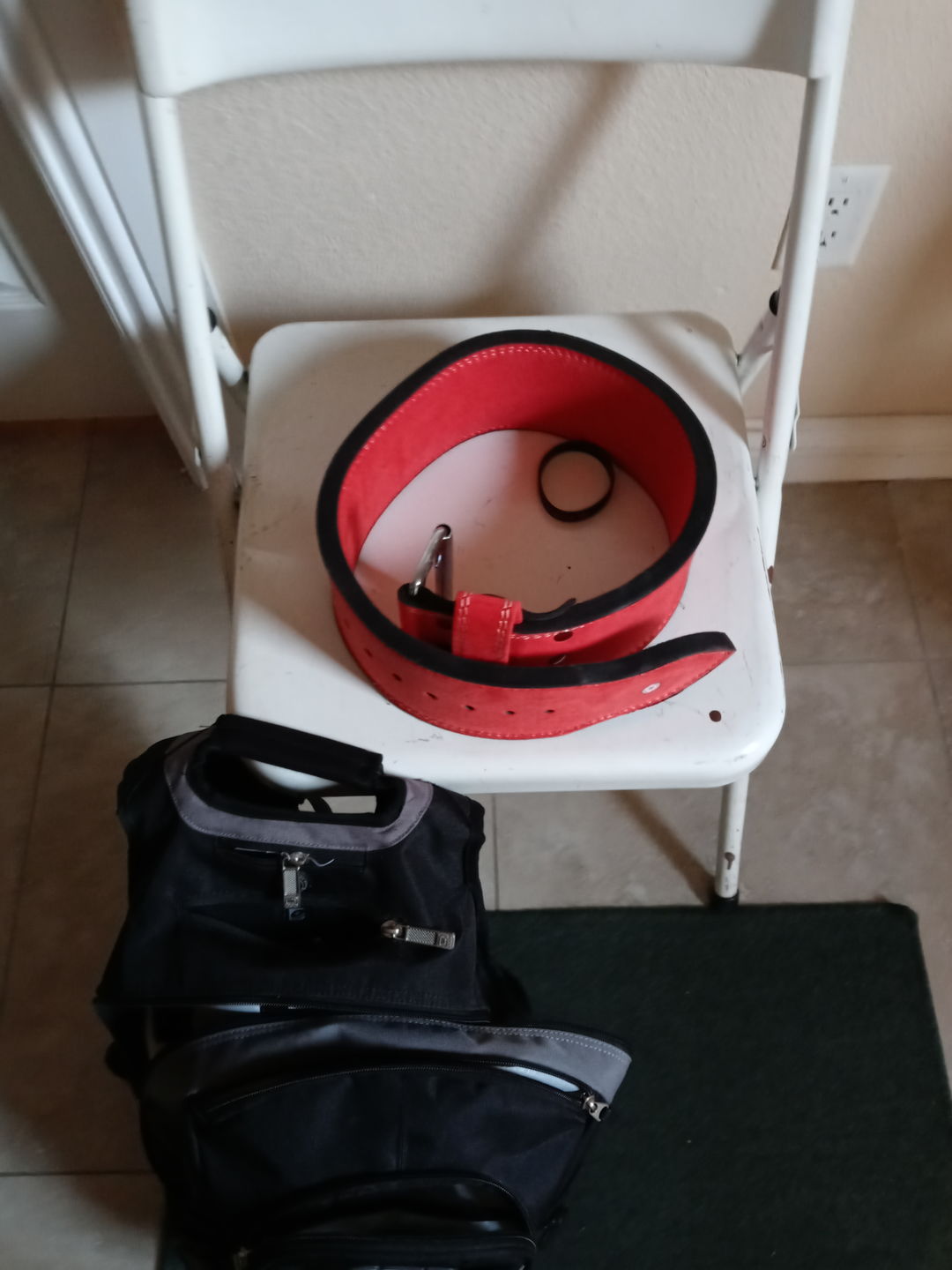 Customer photo review of Strength Shop 13mm Single Prong Belt - IPF Approved - Red