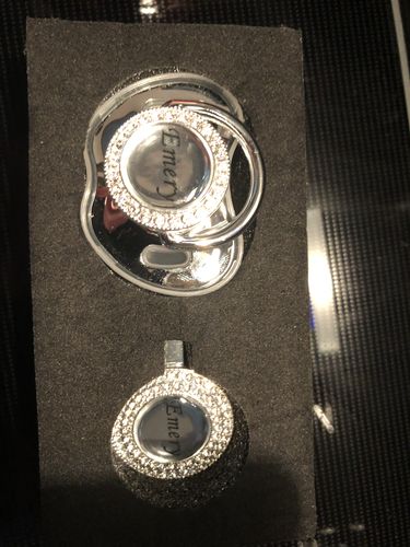 Customer photo review of Custom options for Luxury Pacifier™