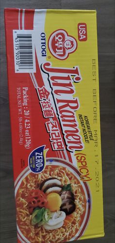Customer photo review of [Ottogi] Jin Ramen 20packs