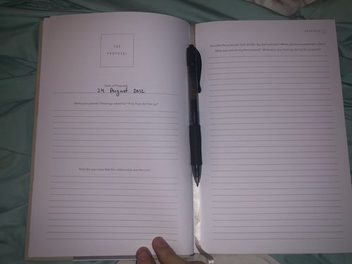 Customer photo review of Love Story Journal - Sand