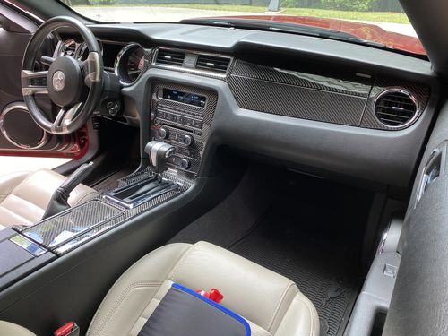Customer photo review of DynaCarbon™ 5 PCS Full Center Console Trim For Ford Mustang 2010-2014