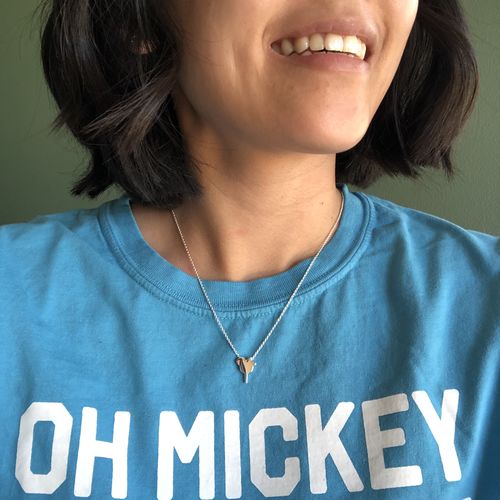 Customer photo review of Treat Yourself Necklace - Silver