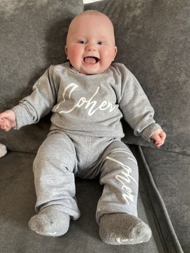 Customer photo review of Personalised Roma Tracksuit (3m-7 Years) (MRK X)