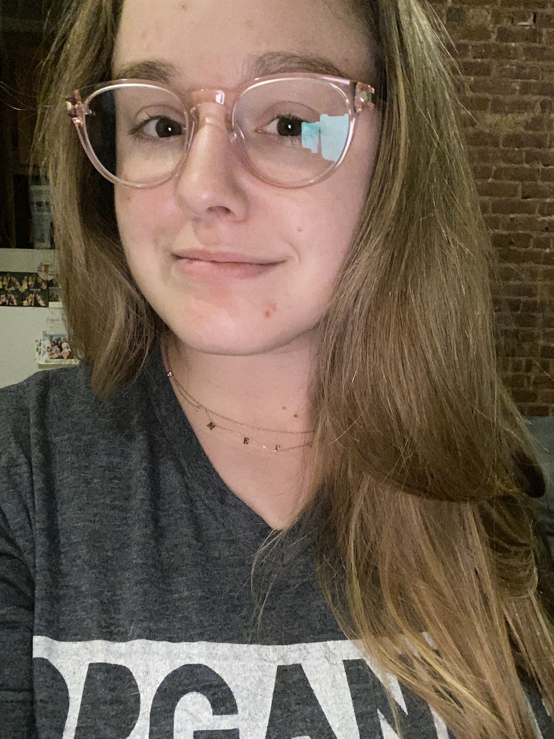 Customer photo review of Dainty Letter Name Necklace